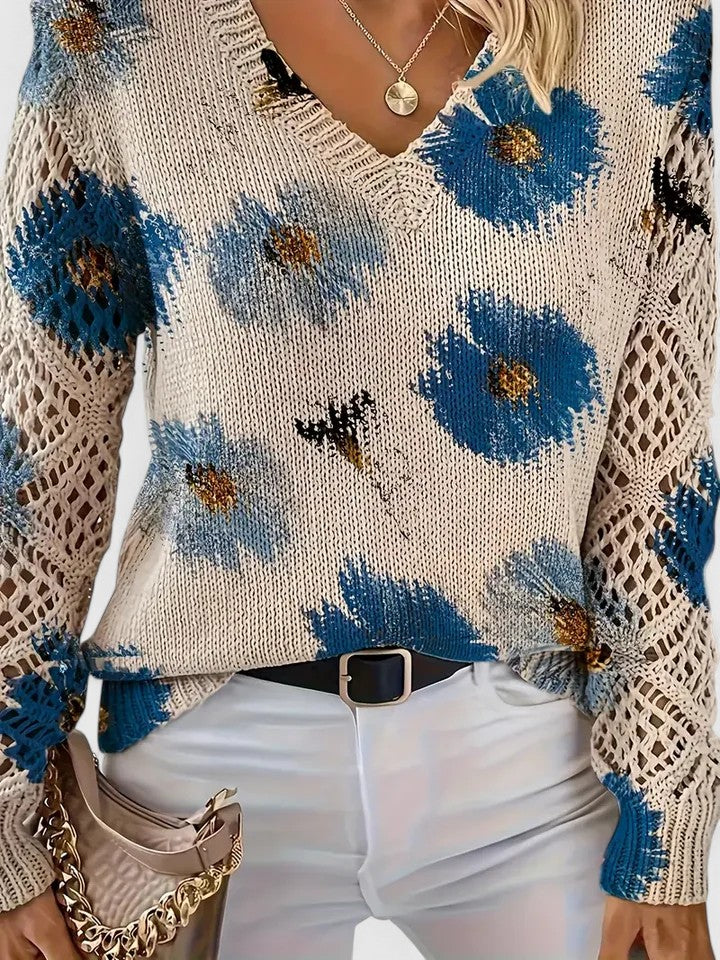 CHARLIE – BLOOMING CHARM KNIT SWEATER