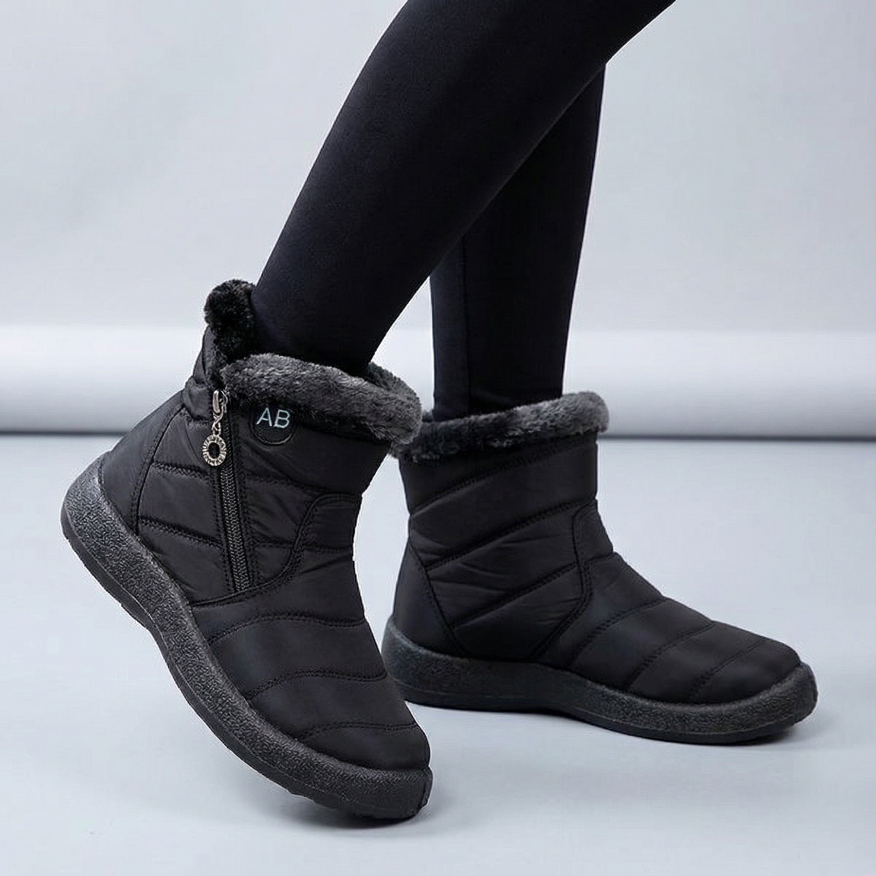 Frostiva - Fur Lined Winter Ankle Boots