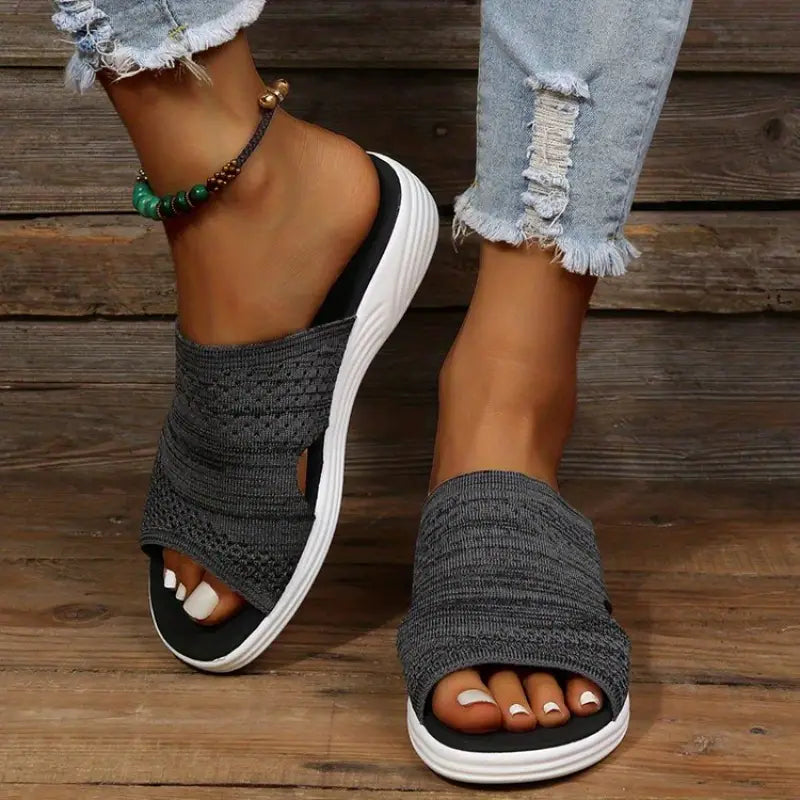 Audrey | Womens Orthopedic Slip On Slide Sandals