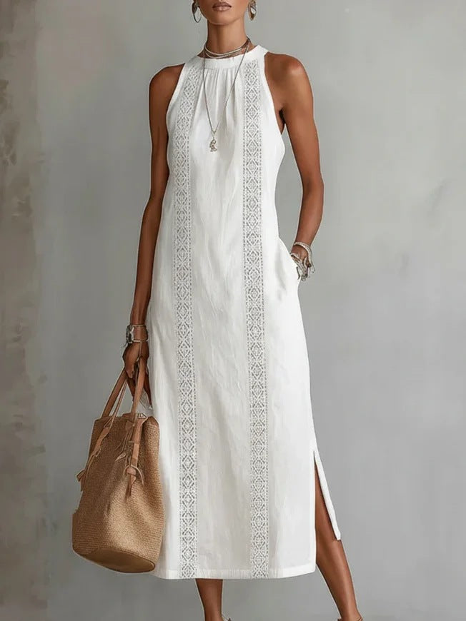 Vittoria Maxi Dress - Timeless Elegance and Artisan Embroidery