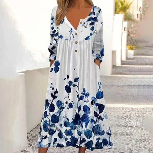 Seraphine - Botanical Printed Maxi Dress