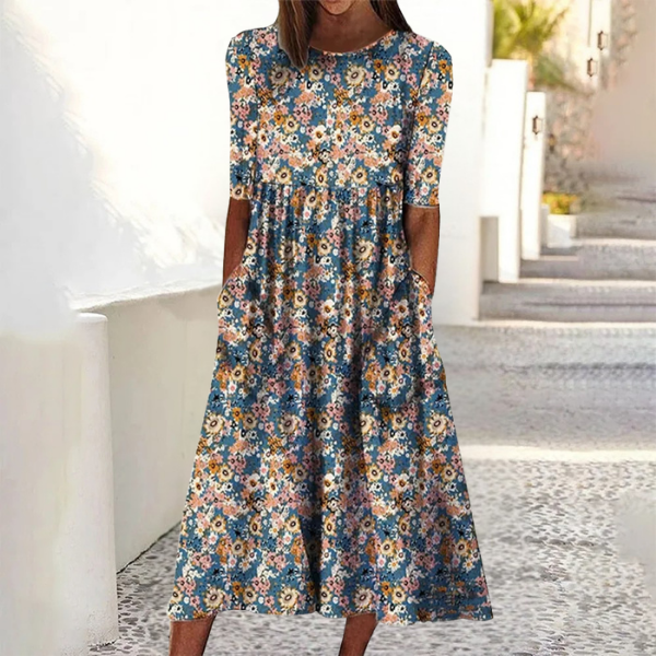 Velmira - Floral Flowing Maxi Dress