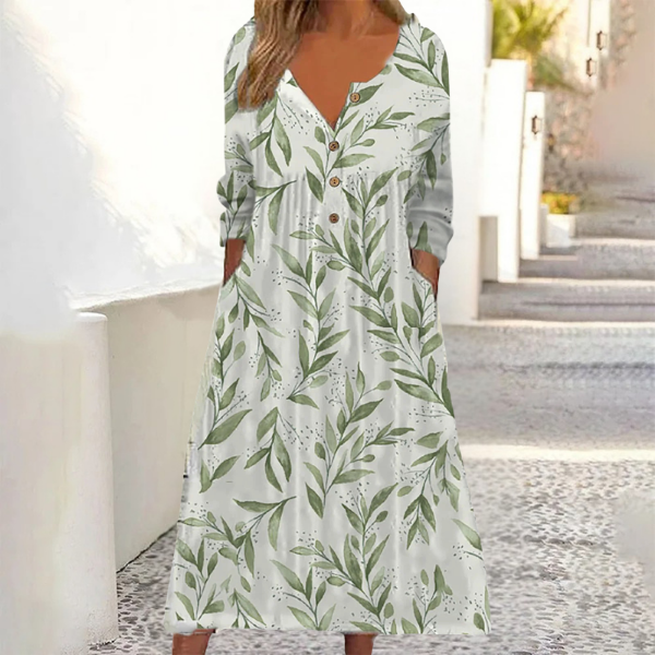 Mirellia - Botanical Printed Maxi Dress
