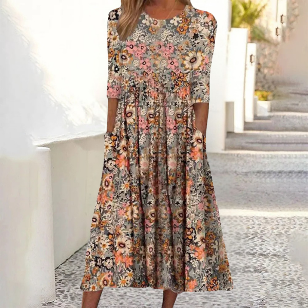 Mirevna - Floral Flowing Maxi Dress