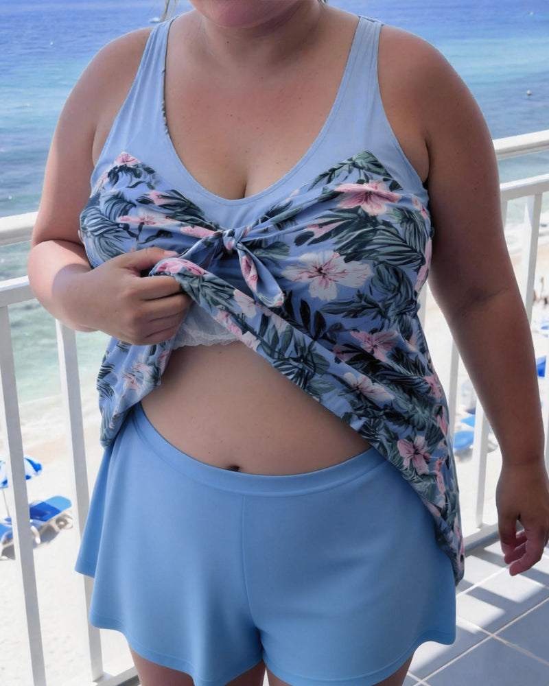 Printed swimsuit, comfortable fit