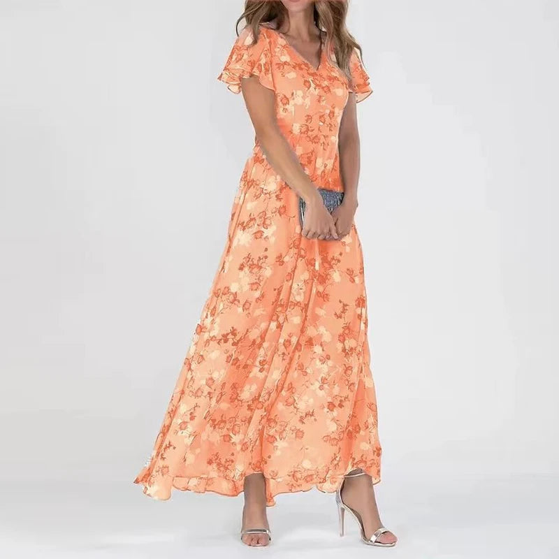 Glamorous dress that covers the abdomen