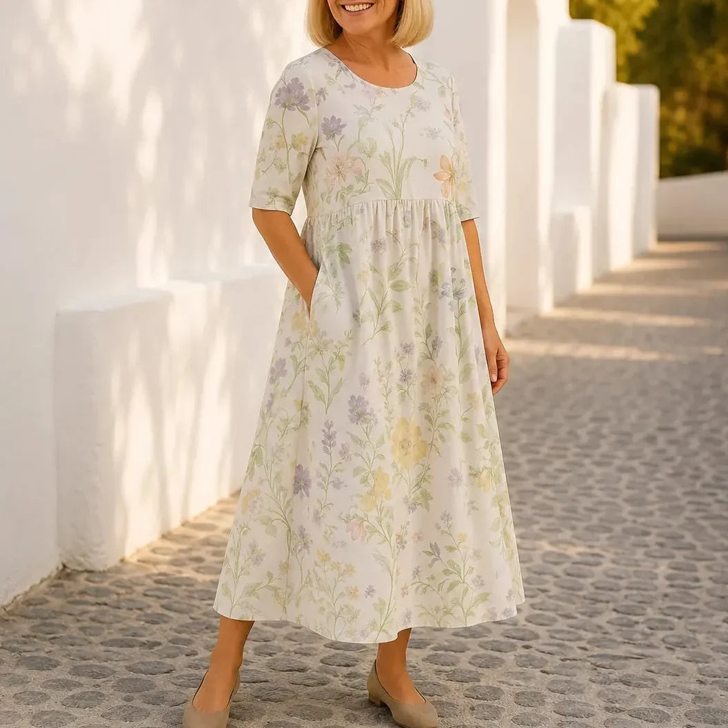 Florenza – Soft Touch Floral Maxi Dress for Women