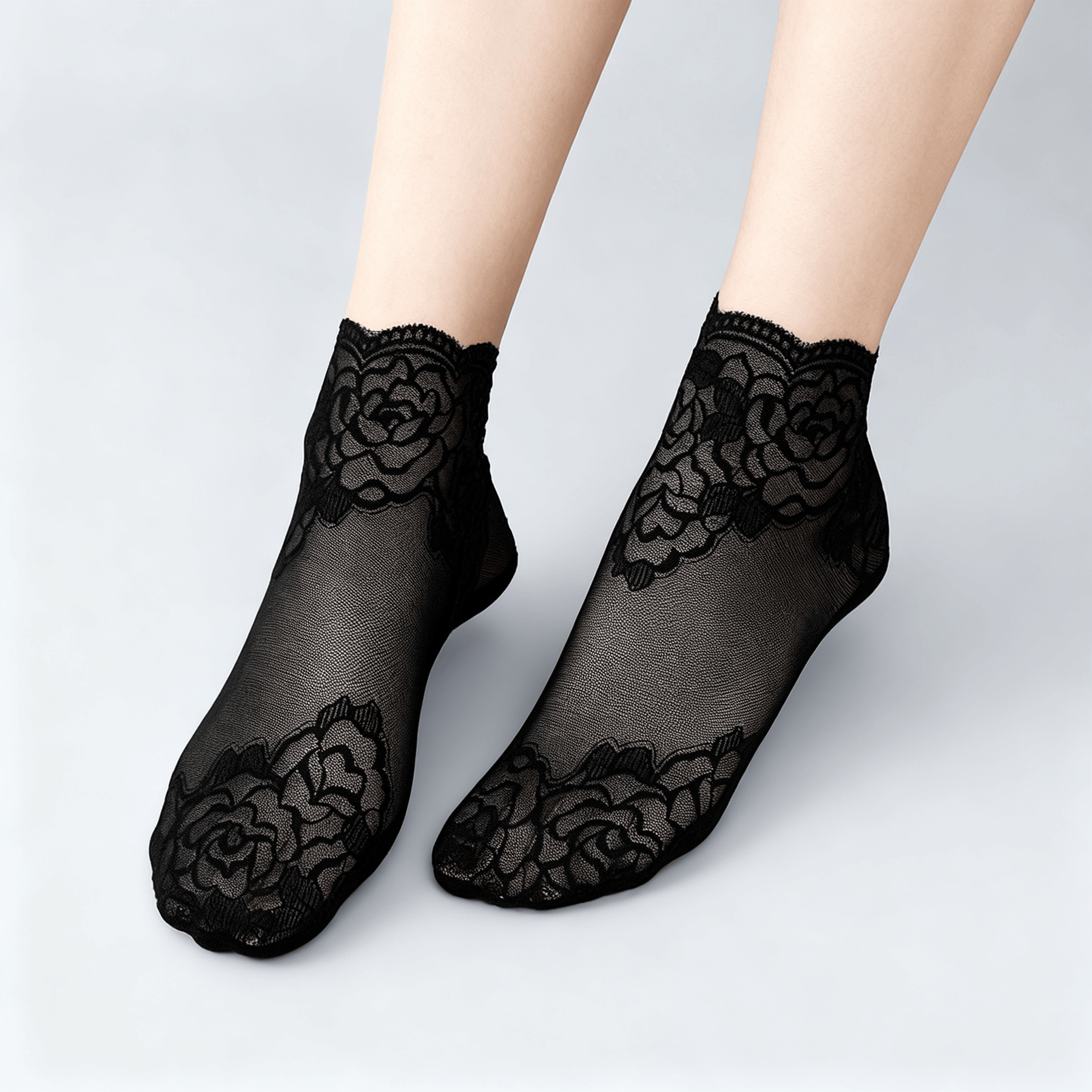 Feeluxe - Elegant Lace Socks for Women