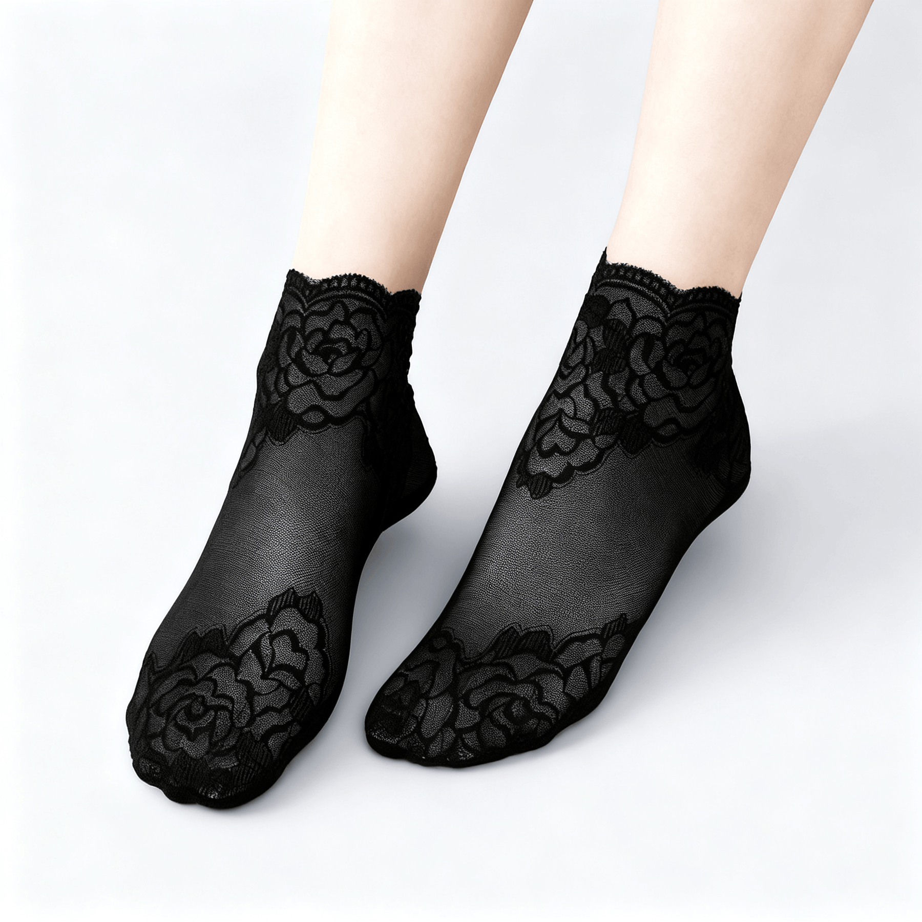 Feeluxe - Elegant Lace Socks for Women