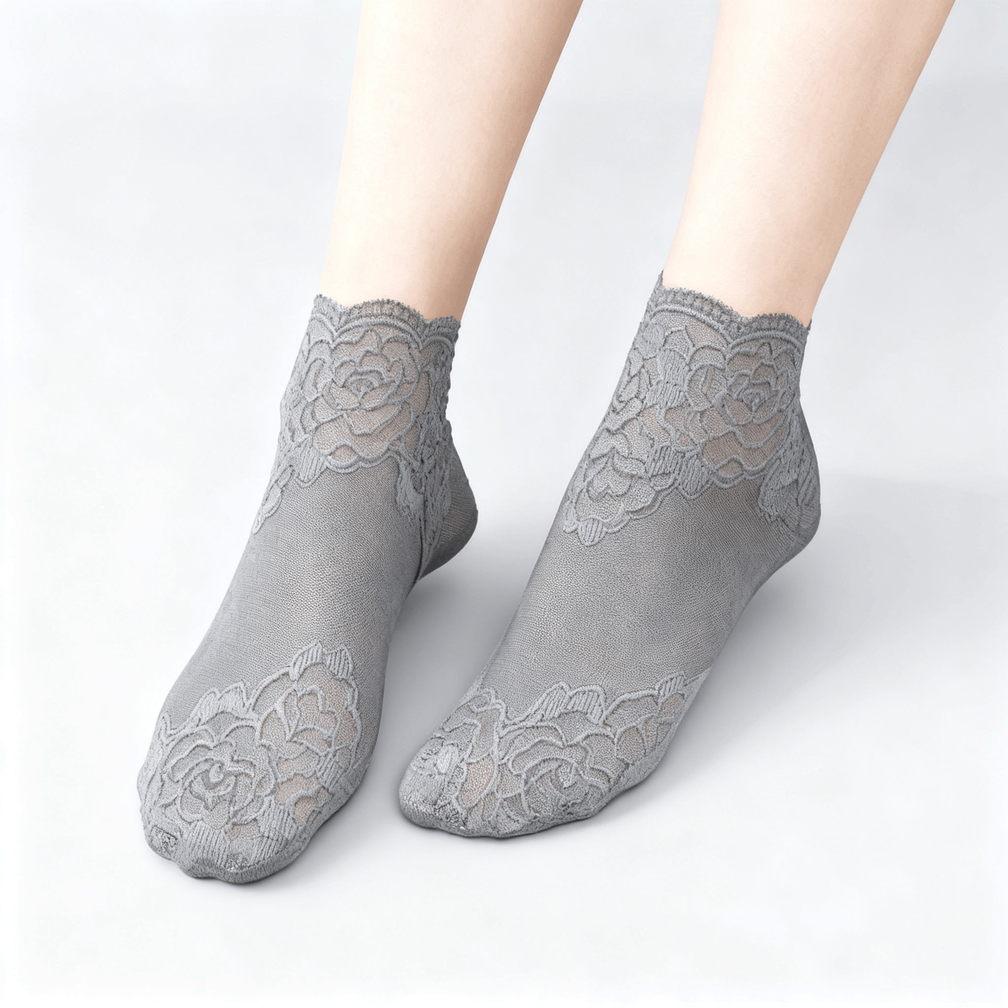 Feeluxe - Elegant Lace Socks for Women