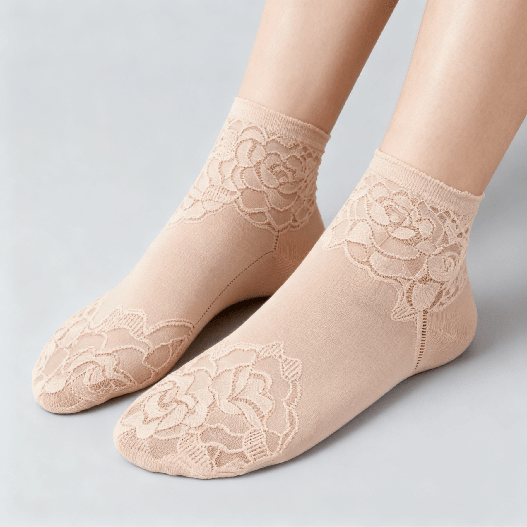 Feeluxe - Elegant Lace Socks for Women