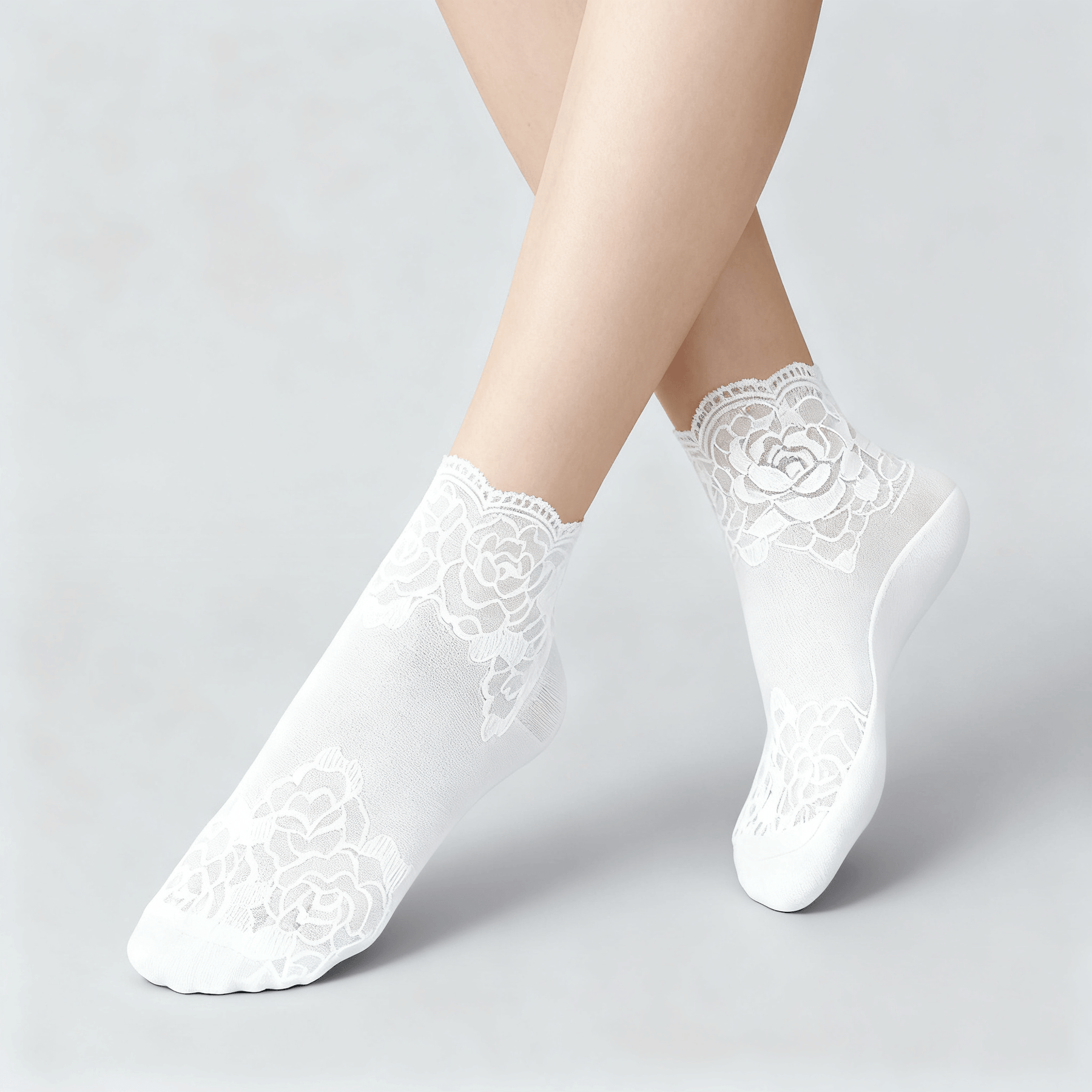 Feeluxe - Elegant Lace Socks for Women