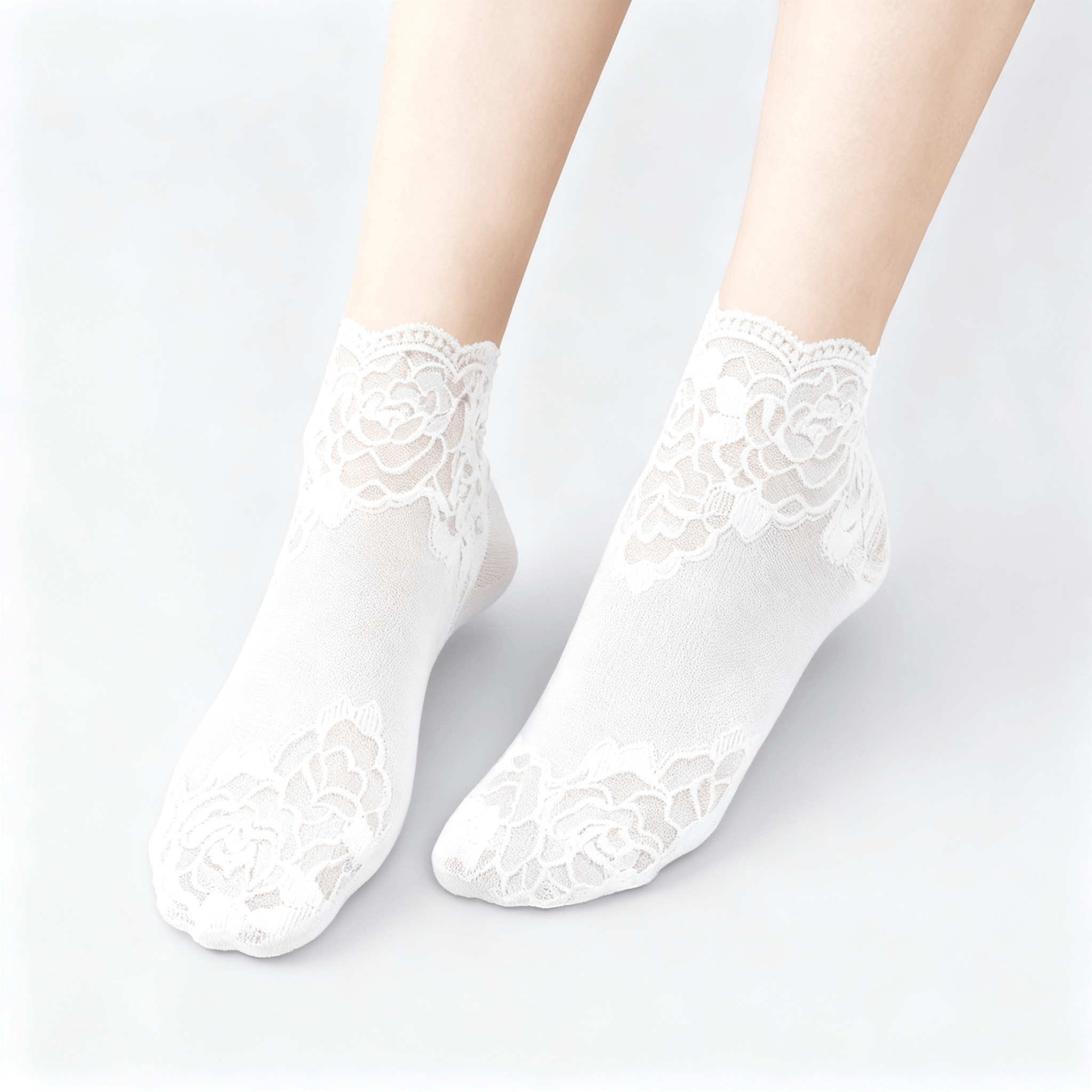 Feeluxe - Elegant Lace Socks for Women