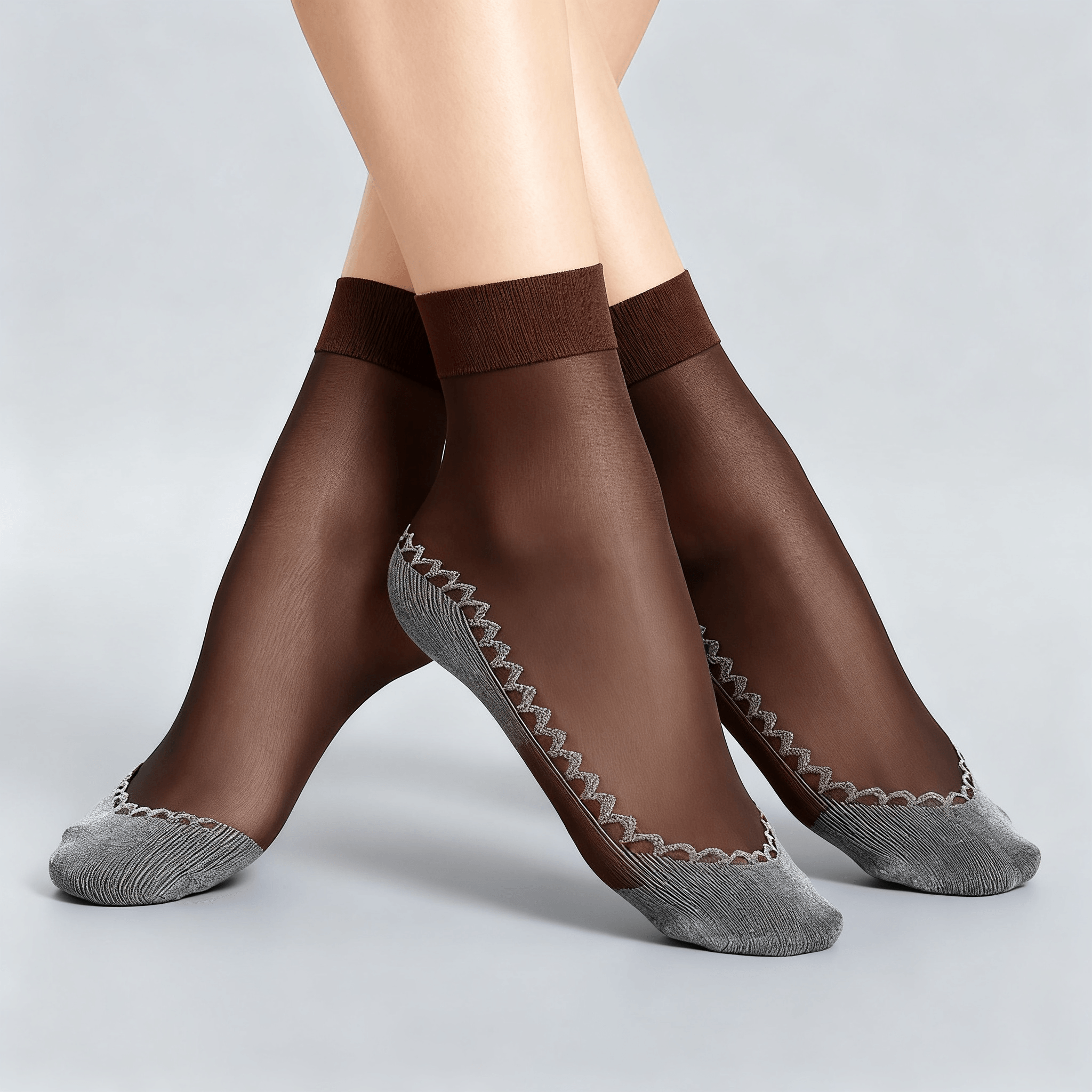 Feeluxe - Silky Anti-Slip Cotton Socks (5+5 Free)