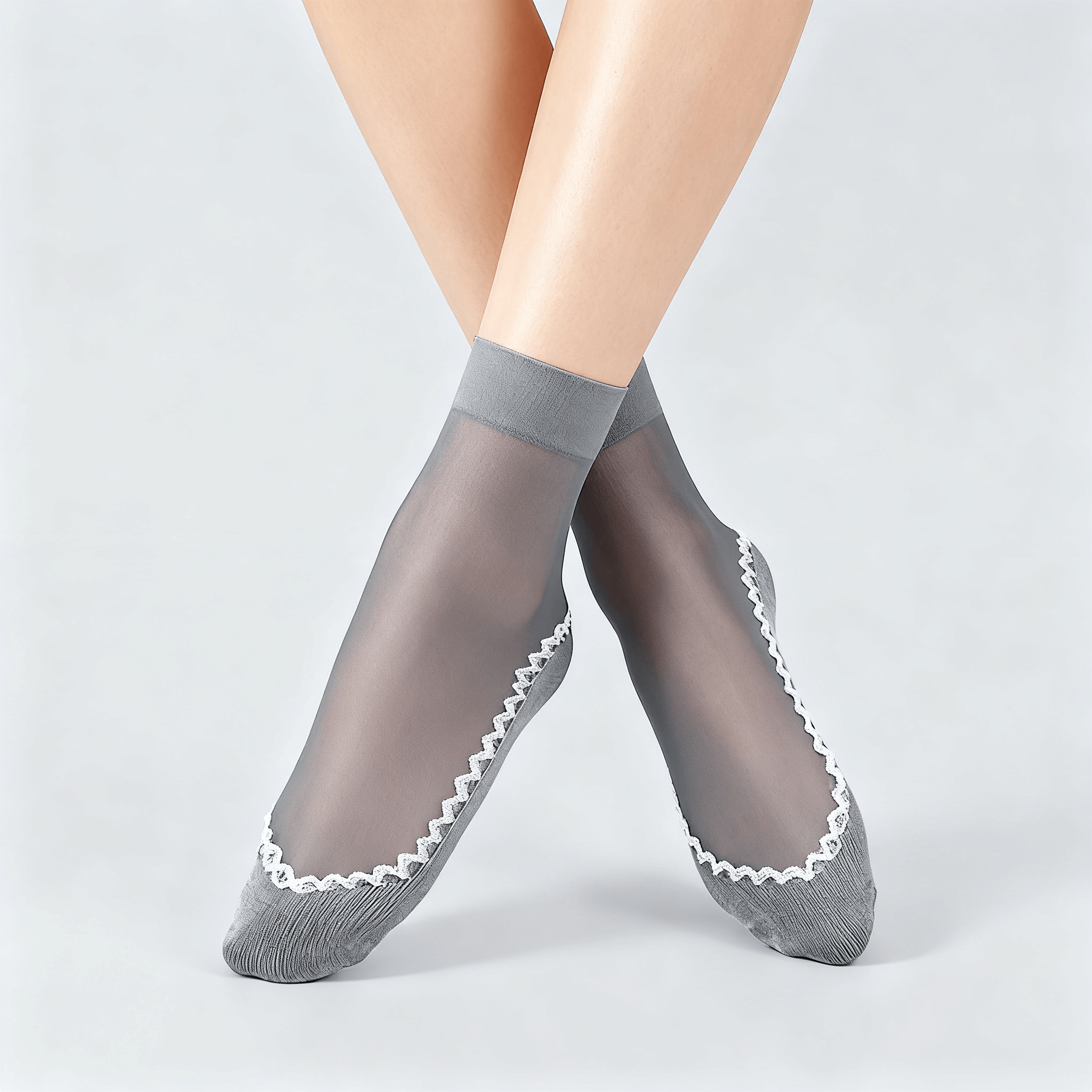 Feeluxe - Silky Anti-Slip Cotton Socks (5+5 Free)