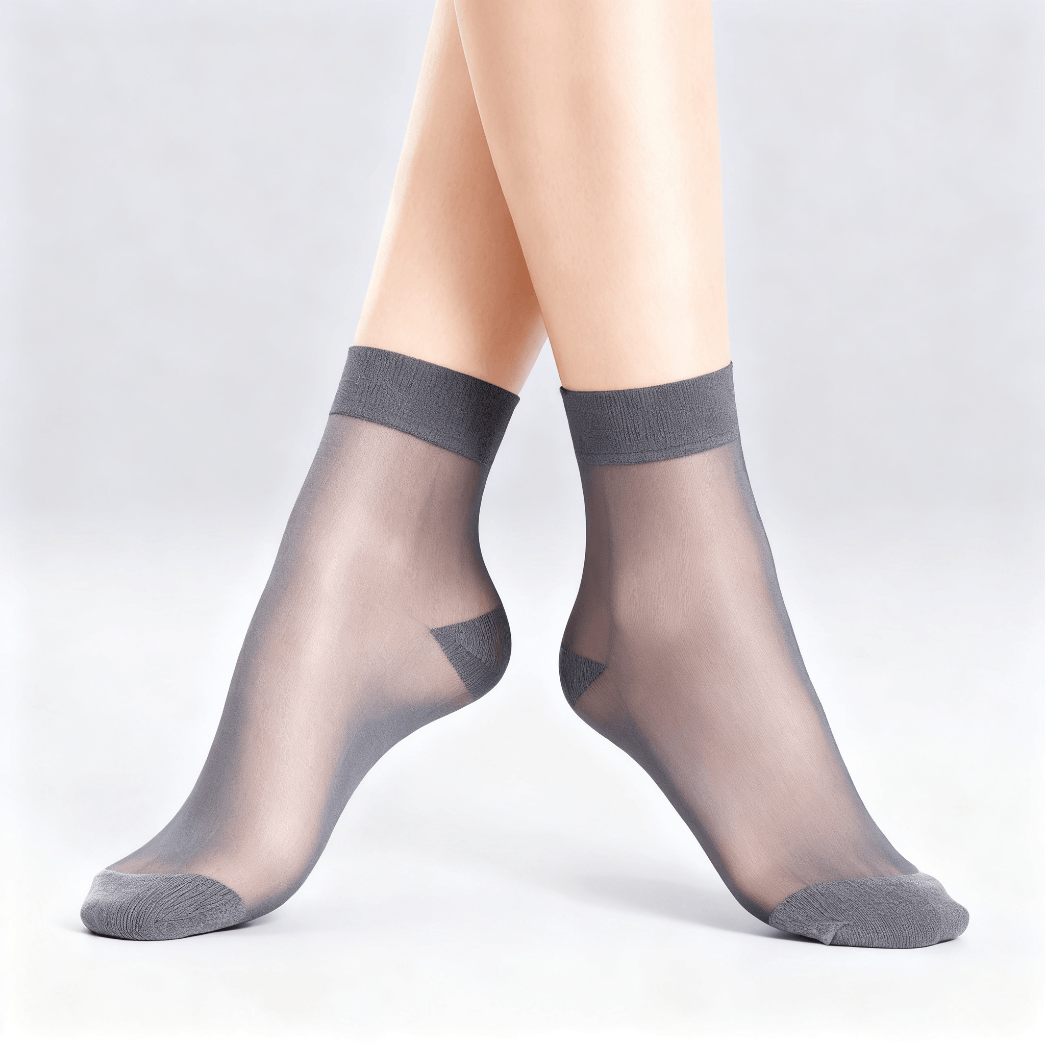 Feeluxe - Silky Anti-Slip Cotton Socks (5+5 Free)