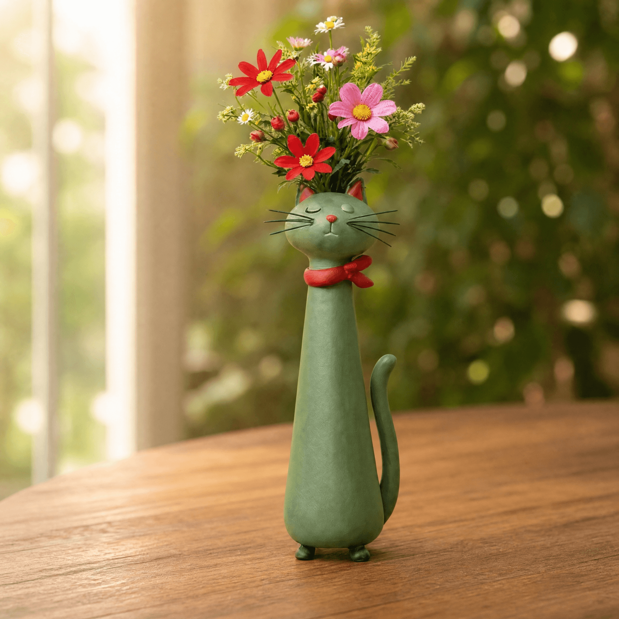 Felina – Handmade Ceramic Cat Flower Vase