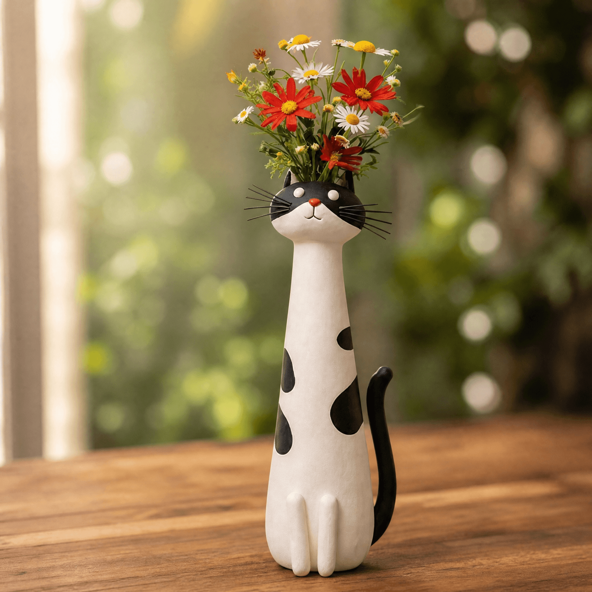 Felina – Handmade Ceramic Cat Flower Vase