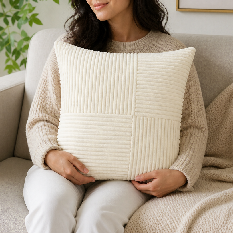 Corvella – Corduroy Cushion Cover That Matches The Photo