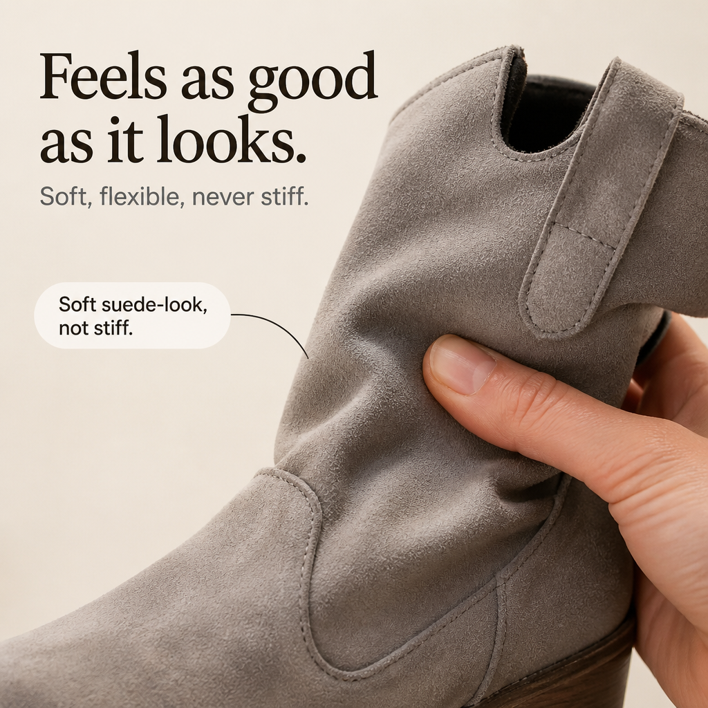 Charwell – Suede Western Ankle Boots