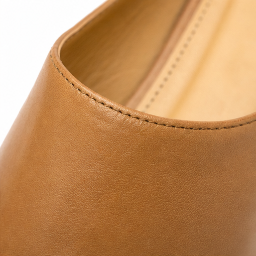 Archella – Woven Leather Arc-Vamp Slip-On Mules