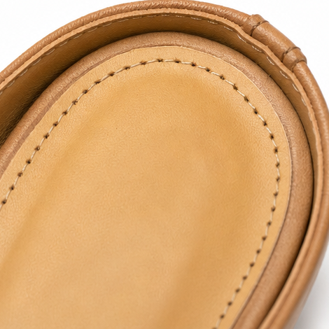 Archella – Woven Leather Arc-Vamp Slip-On Mules