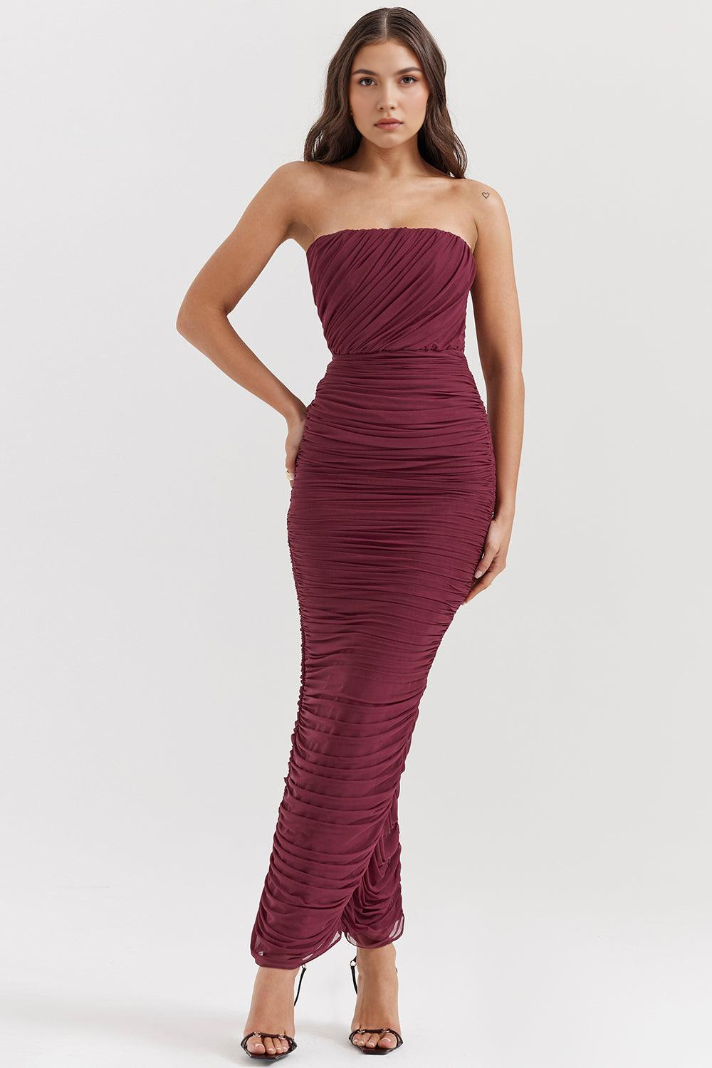AMARIS - Mesh Maxi Dress