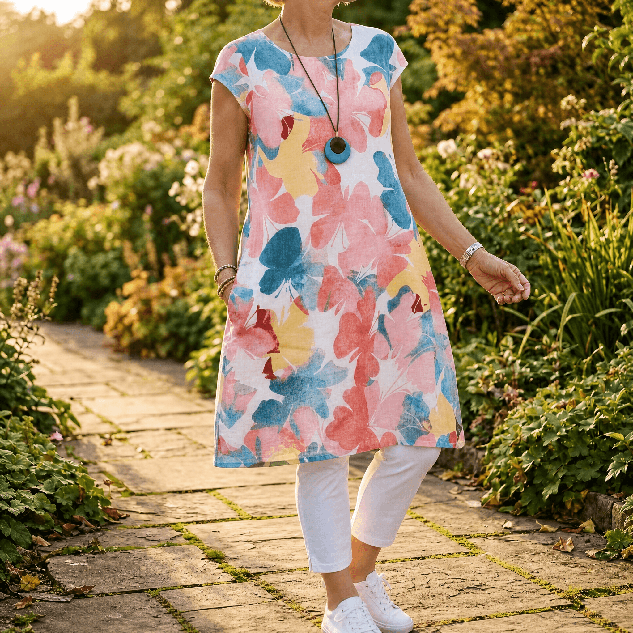 Florella – Watercolor Floral Summer Dress