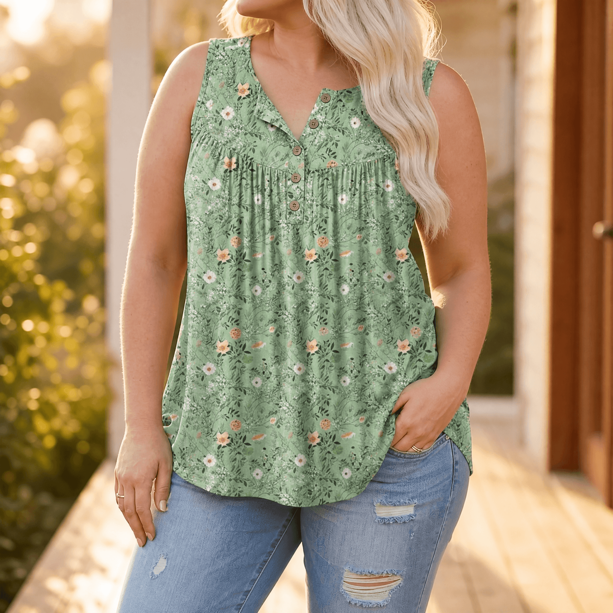 Florelle – Flowy Sleeveless Summer Top