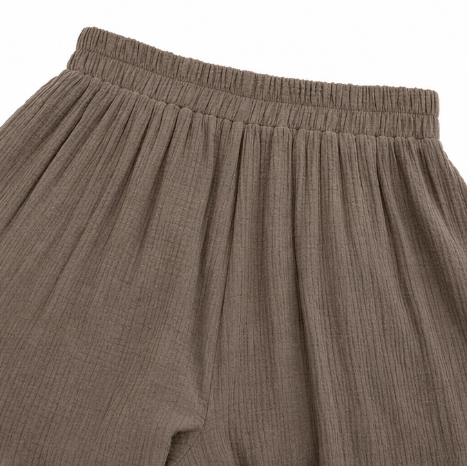 Florelle – Layered Ruffle Shorts with Drawstring Waist