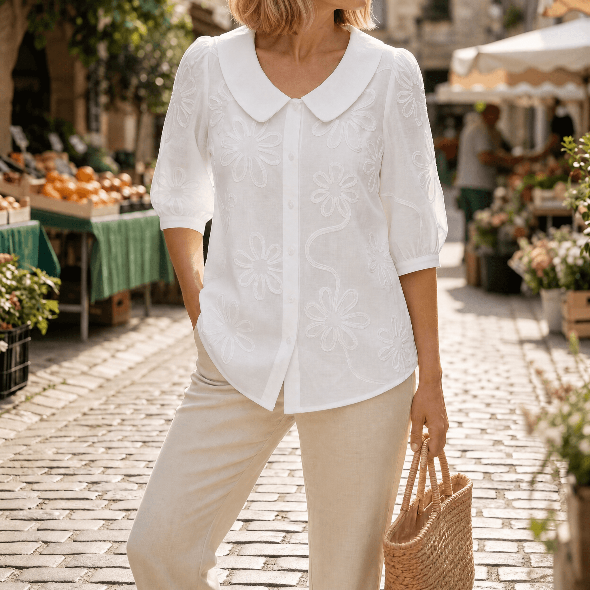 Florenne – Women's Retro Collar Blouse