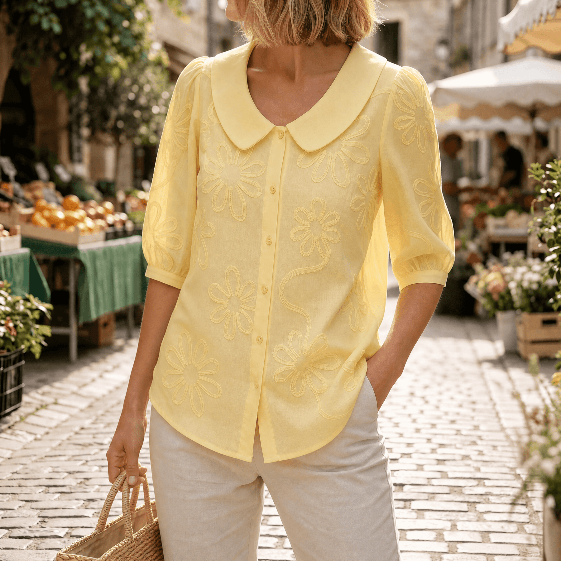 Florenne – Women's Retro Collar Blouse
