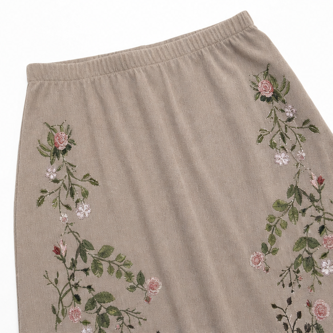 Florenza – Embroidered Off Shoulder Fishtail Skirt Set for Women