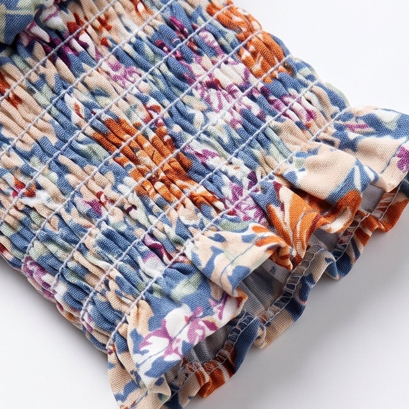 Florenza – Women's Floral Puff Sleeve V-Neck Blouse