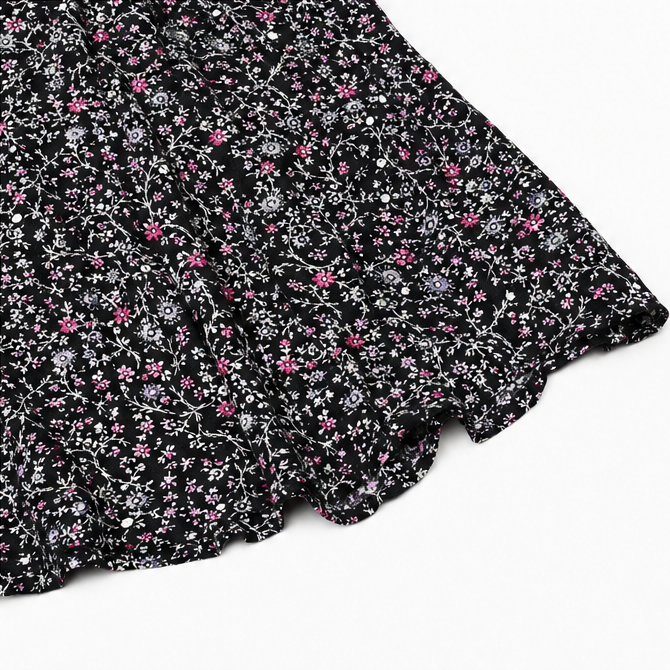 Florenza – Floral V-neck Short Sleeve Tunic Top for Women