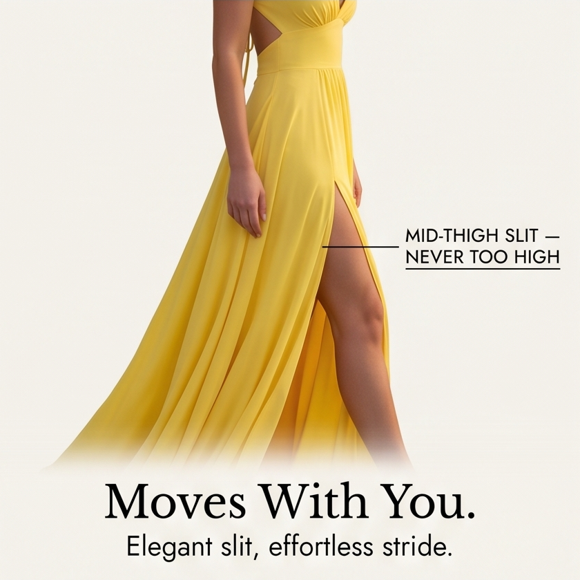 Florenza – Women's Flowing V-Neck Maxi Dress