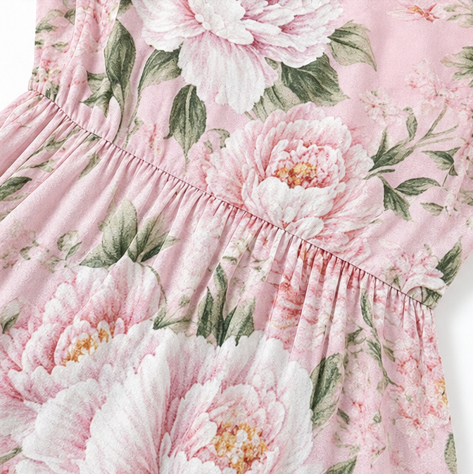 Florenza – Two-Piece Floral Maxi Dress with Sheer Duster