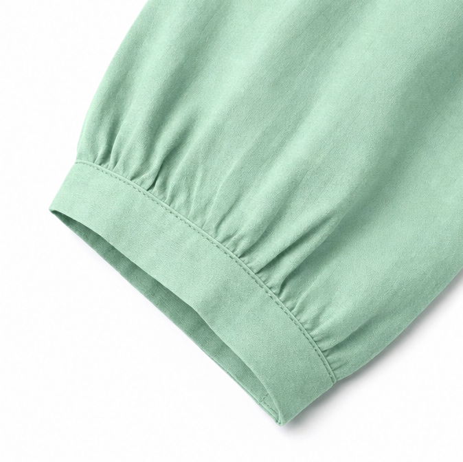 Florenza – V-Neck Blouse with Buttons