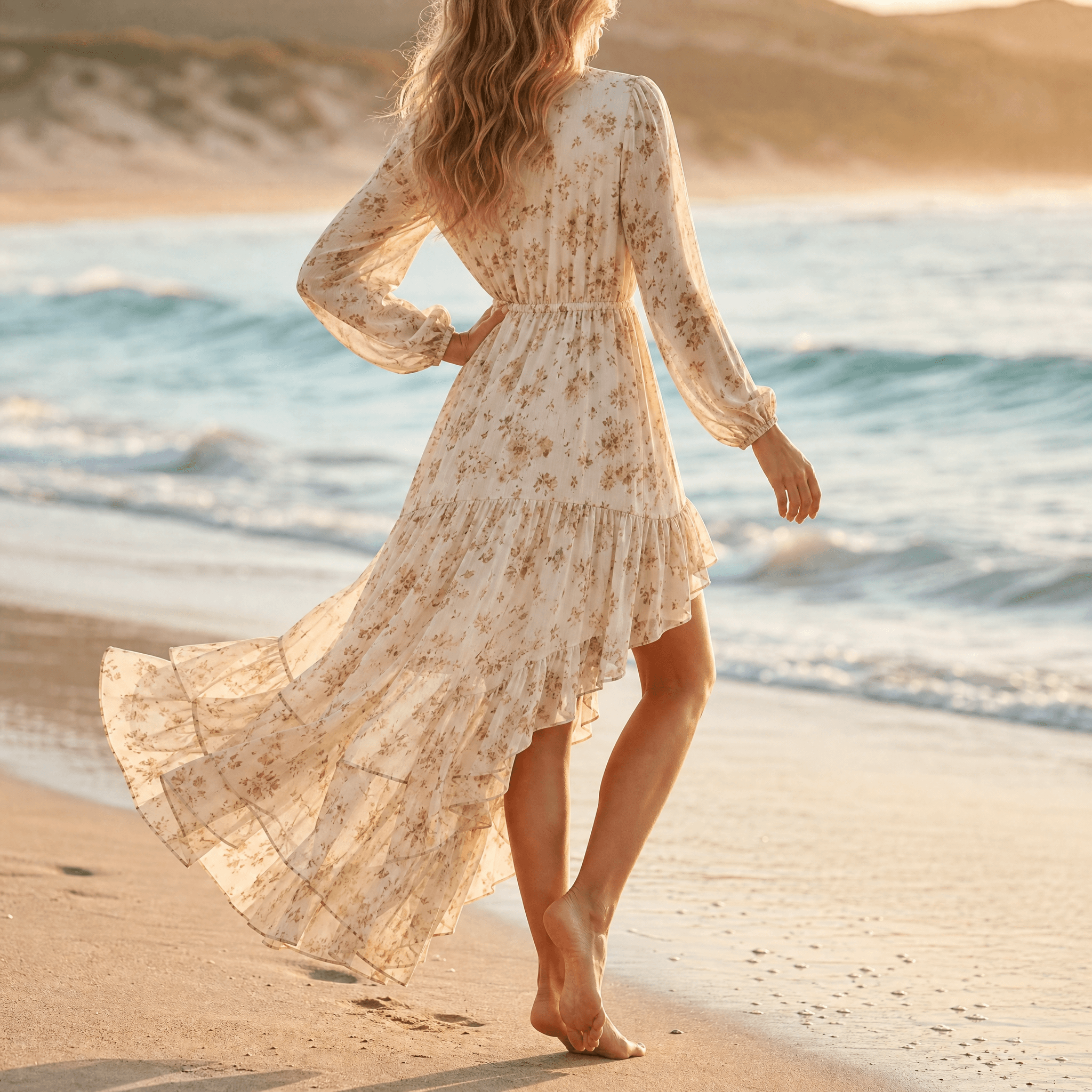 Florenza – Women's Asymmetric Boho Maxi Dress