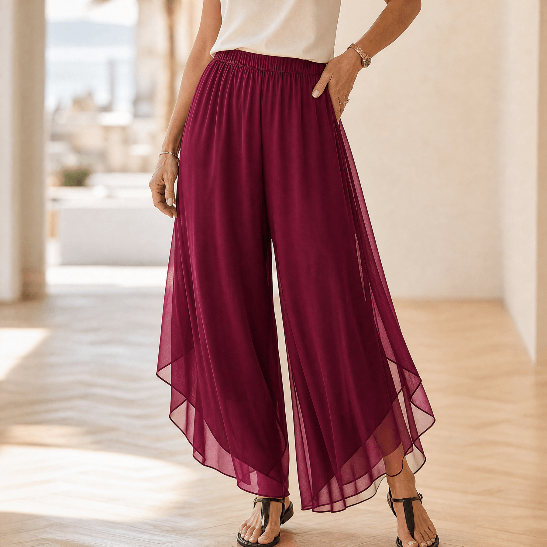 Florenza – Women's Flowy Palazzo Pants