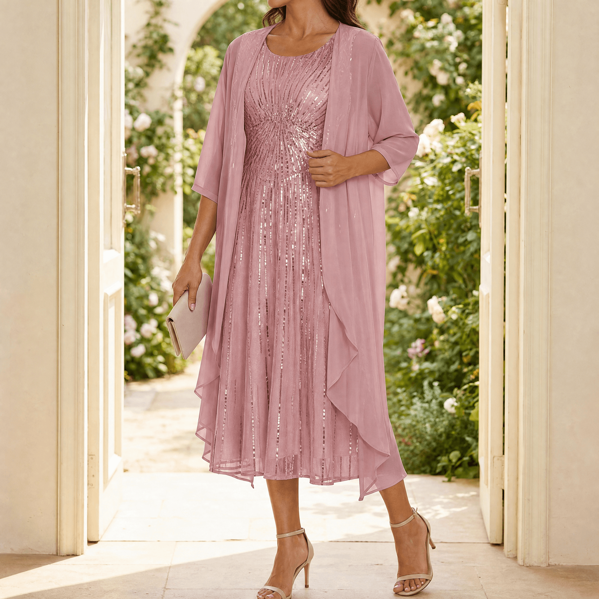 Floressa – Floral Two Piece Dress Set