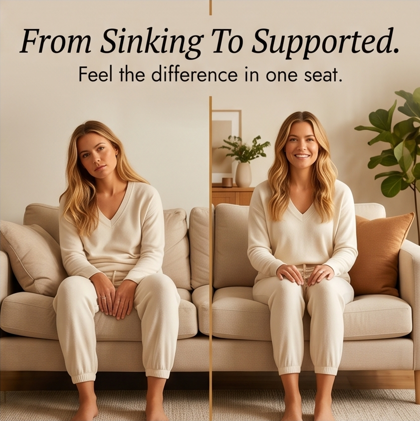 FoamLift Memory Foam Cushion Support Pad for Sagging Couches