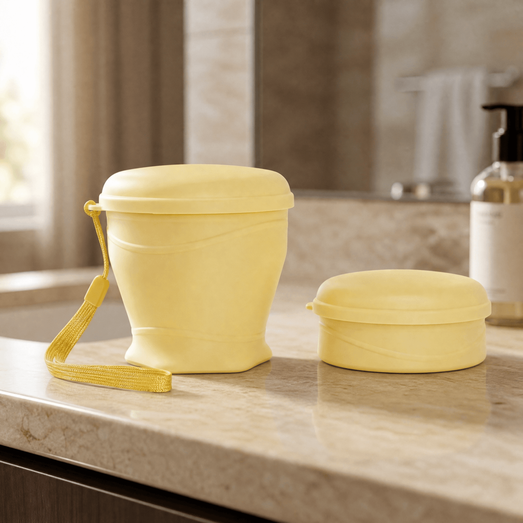 FoldSip – Collapsible Travel Cup with Leakproof Lid