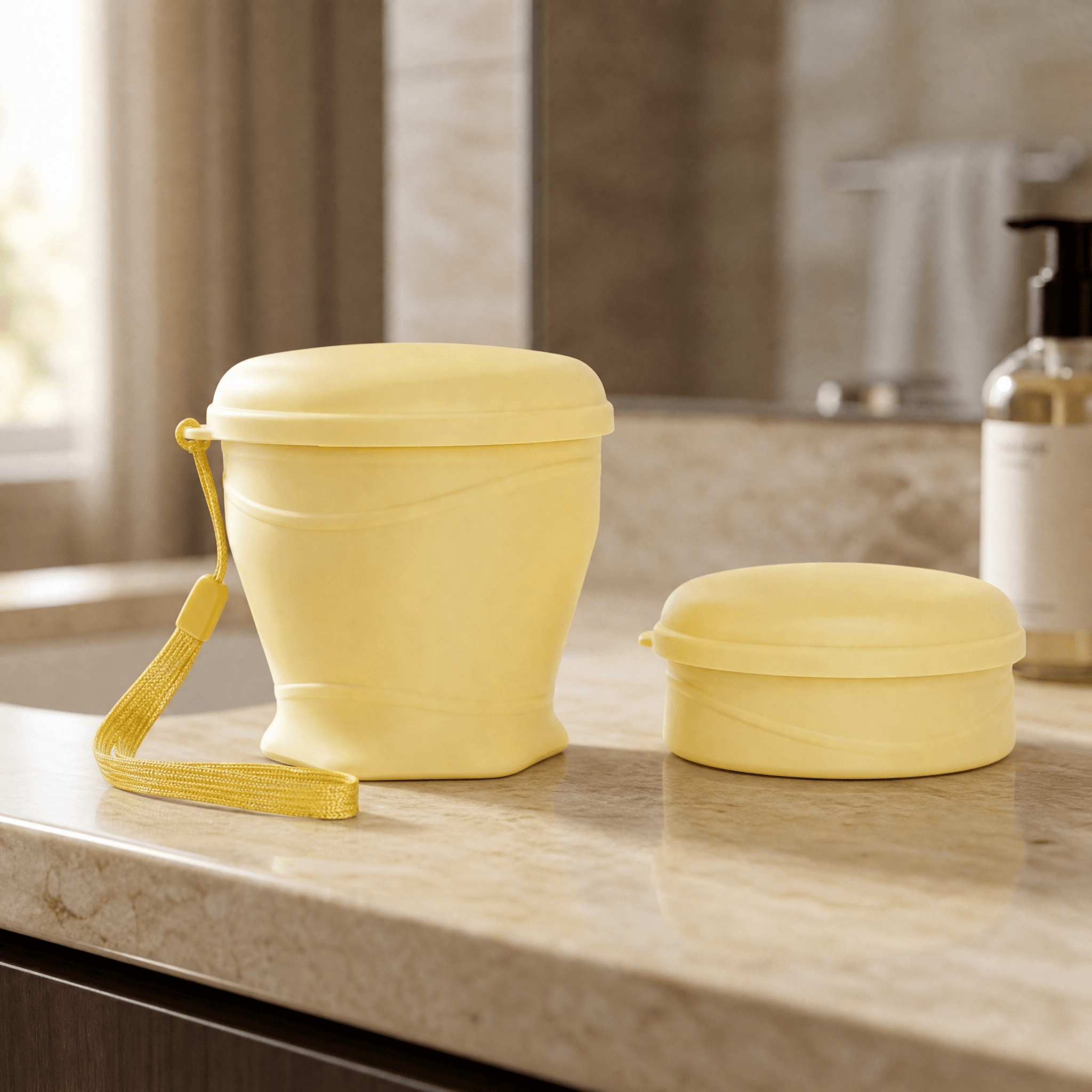 FoldSip – Collapsible Travel Cup with Leakproof Lid