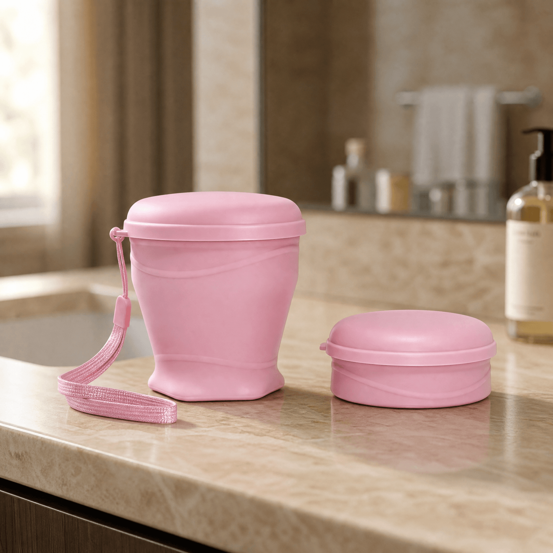 FoldSip – Collapsible Travel Cup with Leakproof Lid