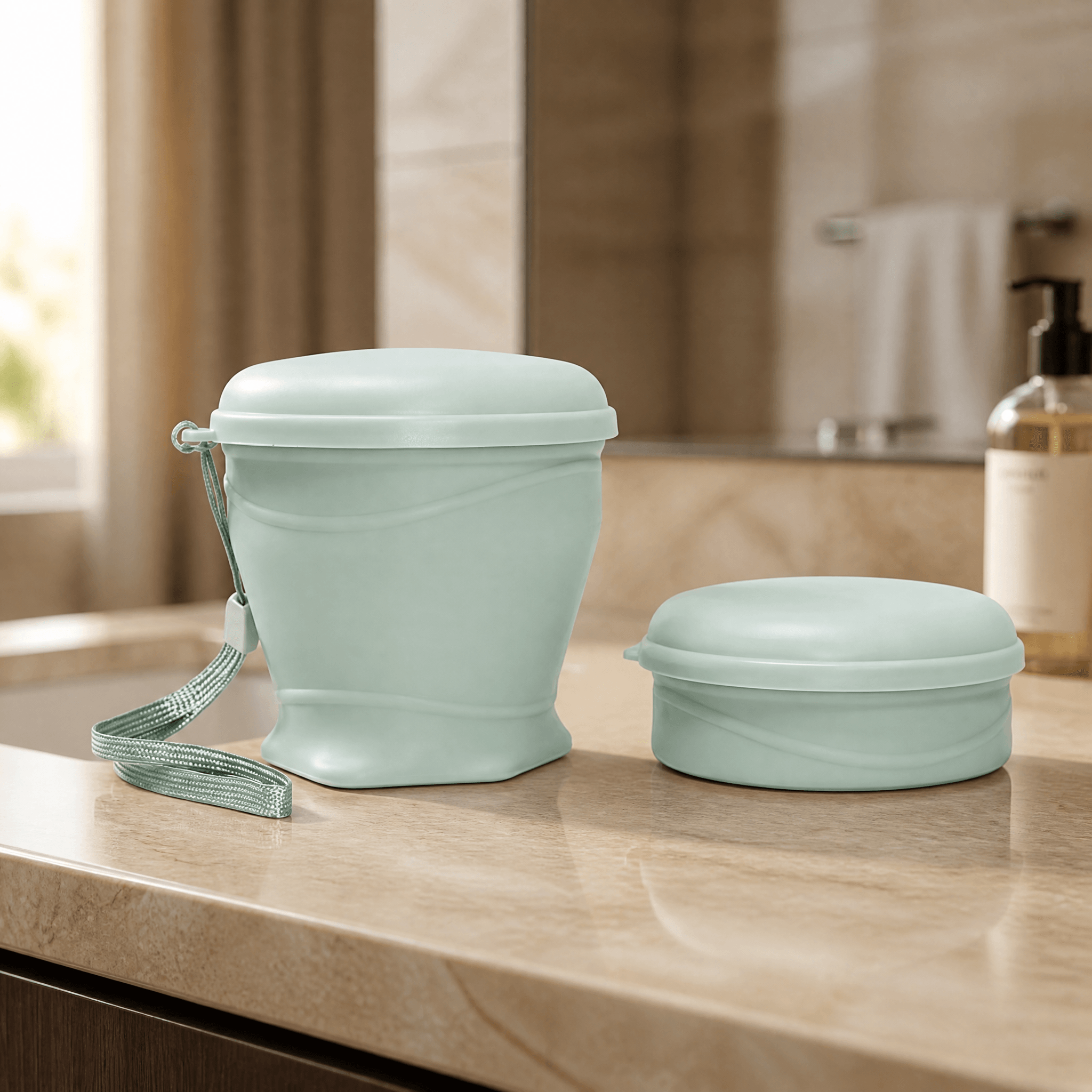 FoldSip – Collapsible Travel Cup with Leakproof Lid