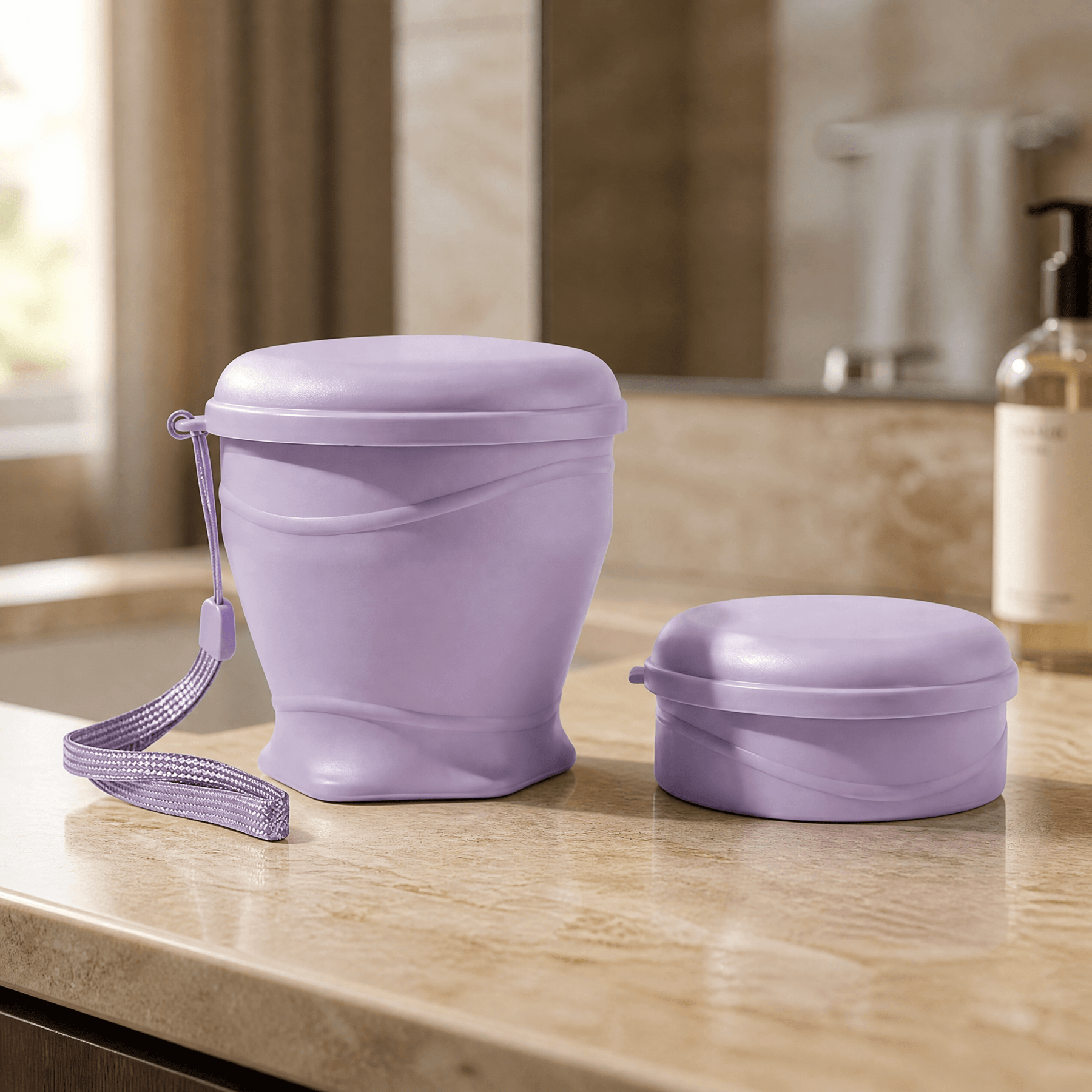 FoldSip – Collapsible Travel Cup with Leakproof Lid