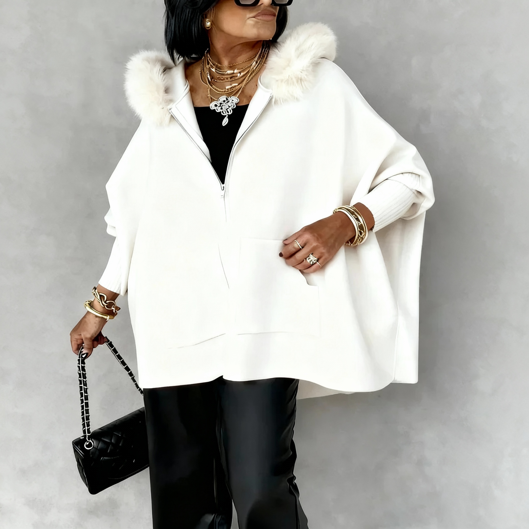 Irene™ | Luxury Hooded Silhouette Cape