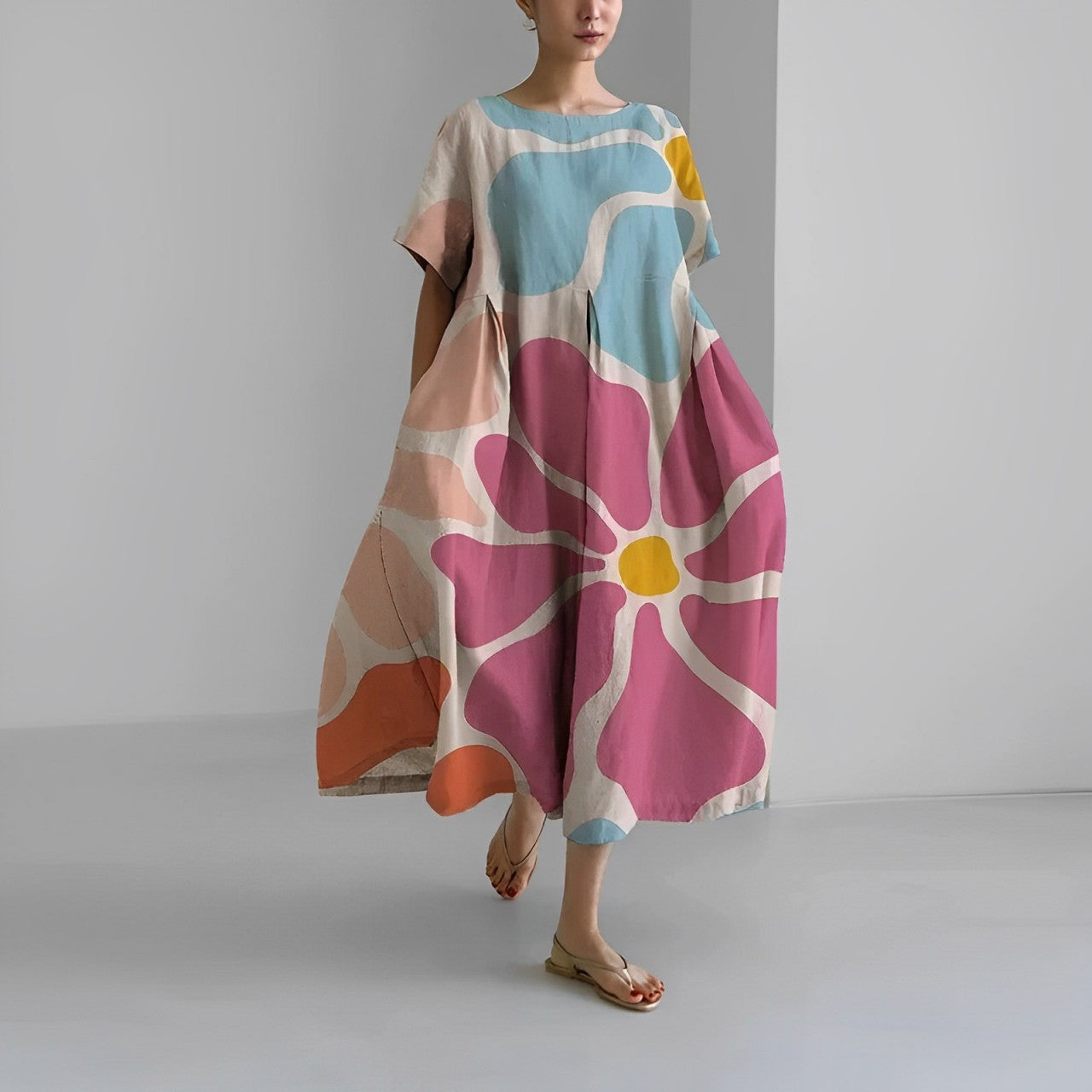 Daisy - Retro Big Swing Loose Maxi Dress