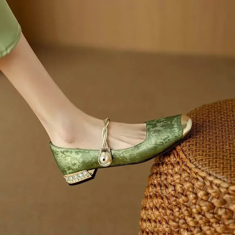 Calista - Trendy Square Toe Women's Pumps